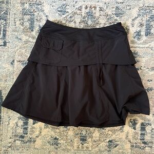 Athleta Black Fit and Flare Tennis Skirt Skort